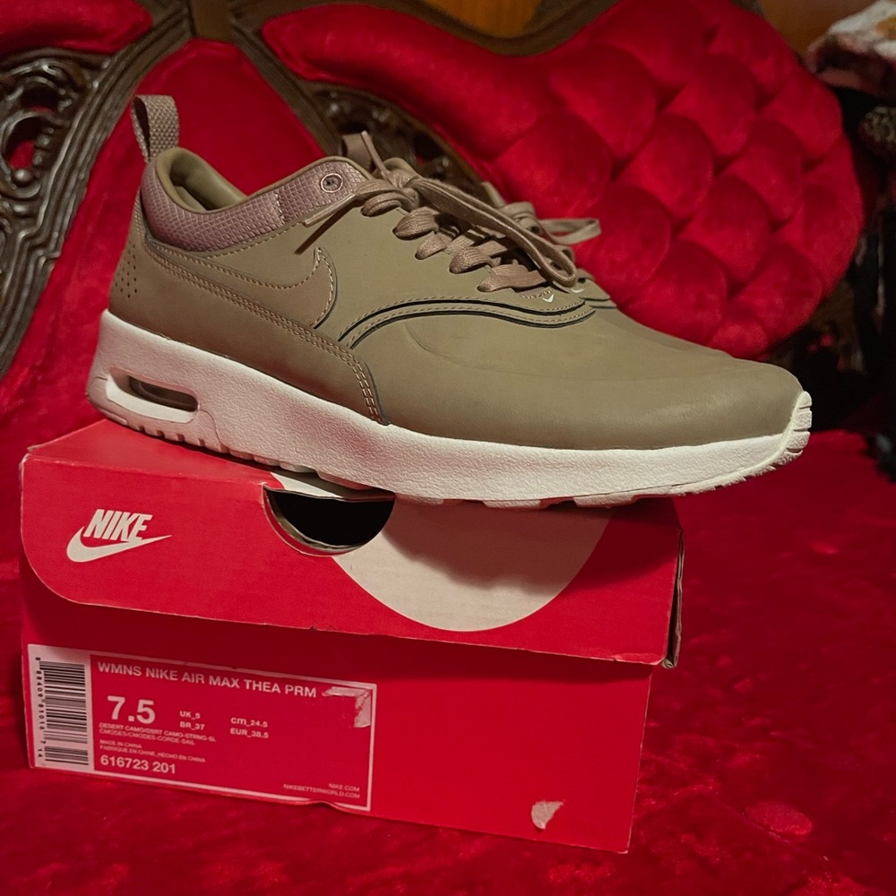 Nike Thea Desert Camo Sneakers with Box